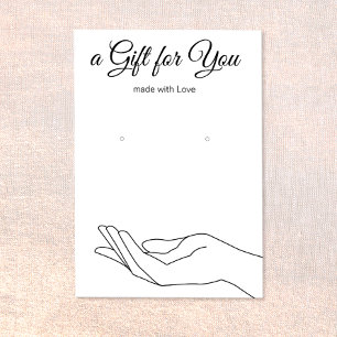 Visite Écouter une carte de détenteur d'écran cadeau