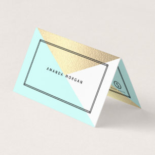Visite Effet de feuille d'or & Carte de fidélité double g