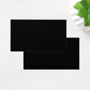 Visite Élégance noire de luxe   Cartes de profil premium