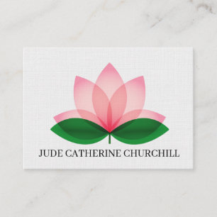 Visite Élégant Lotus Blossom "Mighty Size" Carte de visit