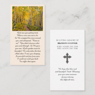 Visite Élégante carte de service commémorative de la fête