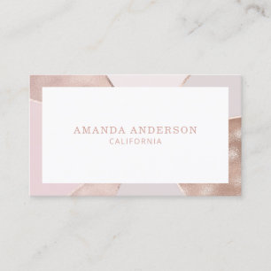 Visite Élégante huile d'or Rose Abstraite  Carte de vis