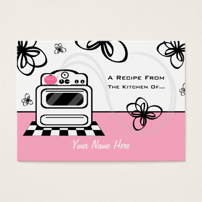 Visite Ensemble De 100 Cartes À Recettes - Cuisine Rose R (Devant)