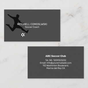 Visite Entraîneur de football professionnel Carte de visi