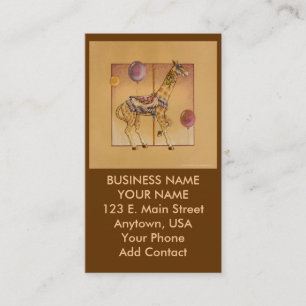 Visite Entreprise - Carte de profil - Giraffe de carrouse