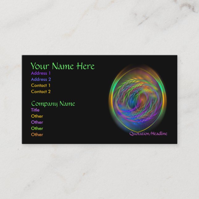 Visite Esprit de carte de profil d'air (Devant)