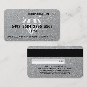 Visite Étincelle de diamant   Glitterie   Carte de crédit