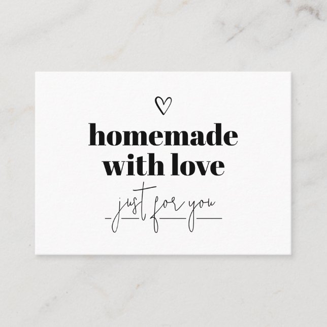 Visite Fait Maison Avec Carte de remerciements D'Amour (Devant)