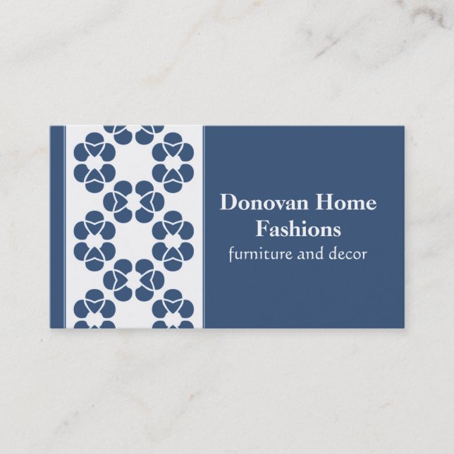 Visite Fancy Diva Carte de visite, Royal Blue (Devant)