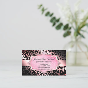 Visite Fashion Bijoux Leopard Elégante carte de fidélit