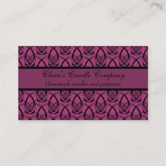 Visite Fashion Forward Carte de visite, Radiant Fuchsia (Devant)