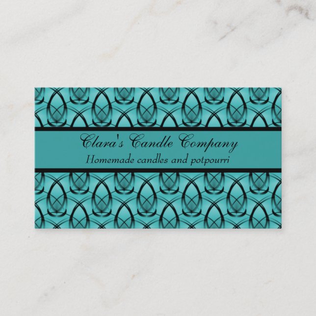 Visite Fashion Forward Carte de visite, Turquoise doux (Devant)