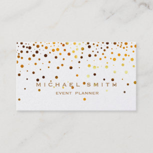 Visite Faux Gold Foil Subtle Parties scintillant Carte de