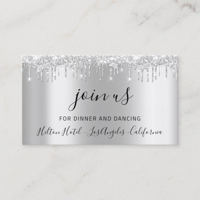 Visite Fête des mariées Mariage de la carte de réception (Devant)