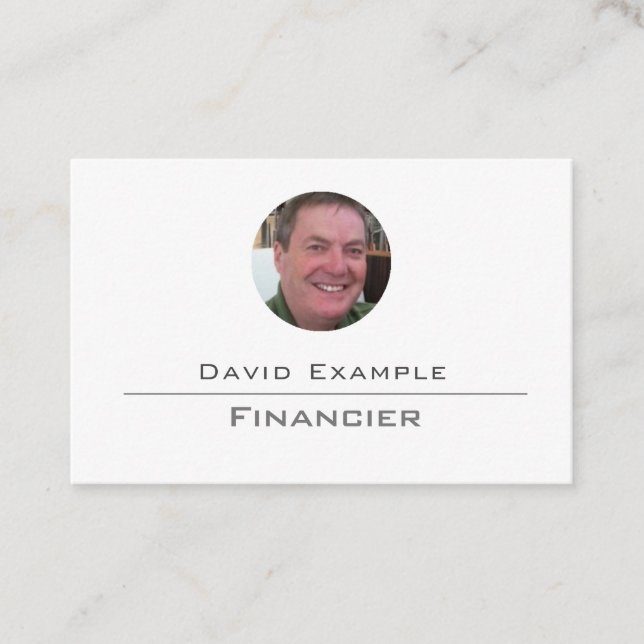 Visite Financier avec photo de la carte d'identité du tit (Devant)