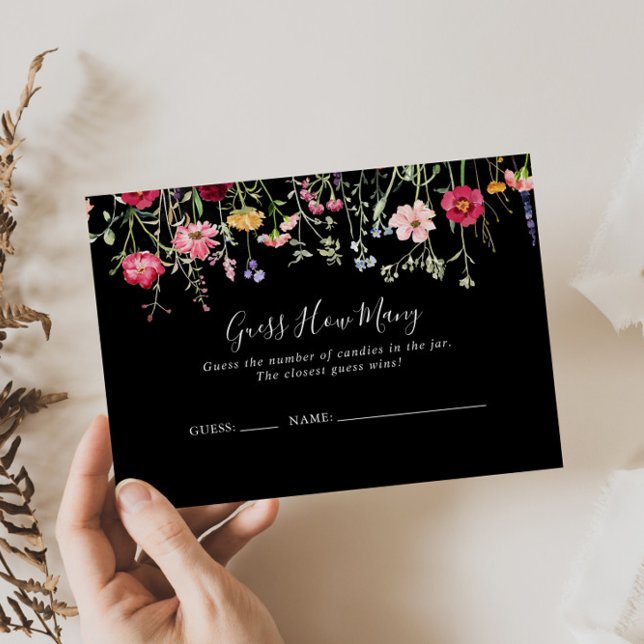 Visite Fleur sauvage Multicolor Devinez Combien De Carte  (Créateur téléchargé)