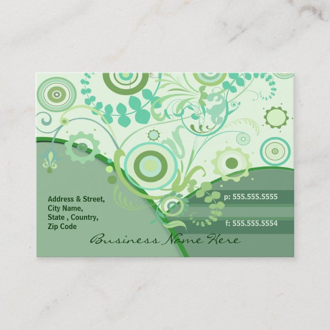 Visite Fleuriste fait sur commande/tout autre carte de (Devant)