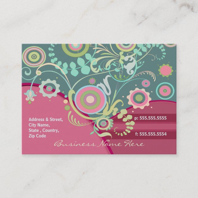 Visite Fleuriste fait sur commande/tout autre carte de (Devant)