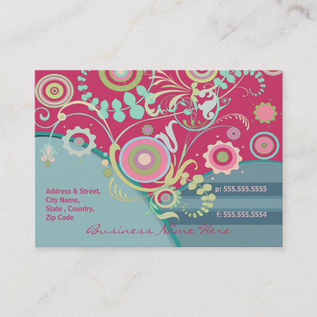 Visite Fleuriste fait sur commande/tout autre carte de (Devant)
