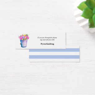 Visite Fleurs de seaux à fleurs tendance Mini Cartes Inst