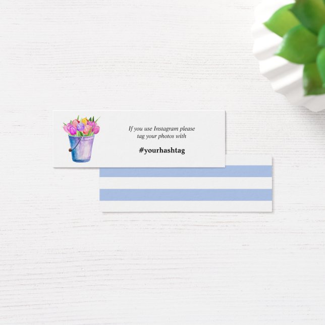 Visite Fleurs de seaux à fleurs tendance Mini Cartes Inst (Bureau)