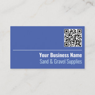 Visite Fournitures de sable et de gravier QR Code Carte d