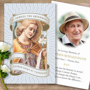 Visite Funérailles Catholique St Gabriel Prière Cartes de