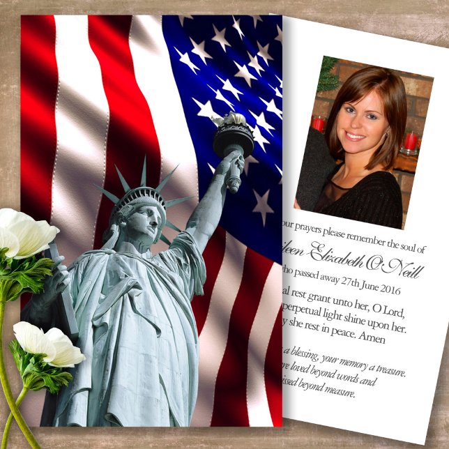 Visite Funérailles Liberté Mémorial Prière Cartes de Symp (military sympathy card, military prayer cards, funeral prayer card, death, military funeral cards)