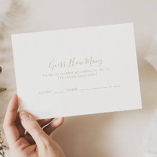Visite Gold Minimalist Devine Combien De Carte De Jeu