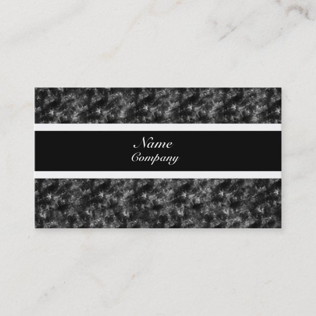 Visite Grunge Carte de visite, noir et blanc (Devant)