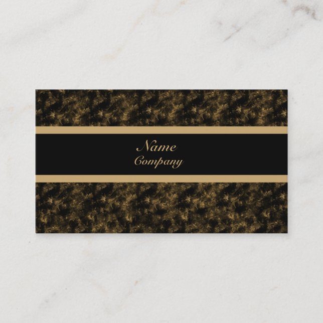 Visite Grunge Carte de visite, Or (Devant)