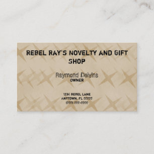 Visite Grunge Star Carte de visite, Brown léger