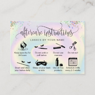 Visite Holographe carte de postprise en charge Eclash ext