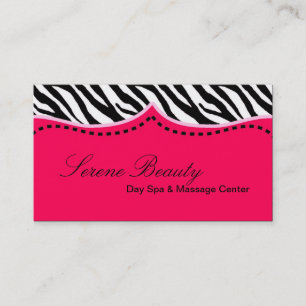 Visite Hot rose Zebra Imprimer Motif animal Carte de visi