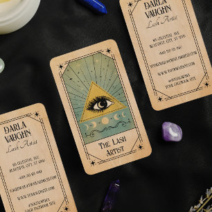 Visite Illustration de carte de tarot d'artiste de cils c