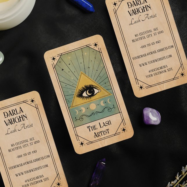 Visite Illustration de carte de tarot d'artiste de cils c (Créateur téléchargé)