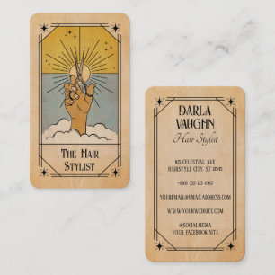 Visite Illustration de carte de tarot de styliste capilla