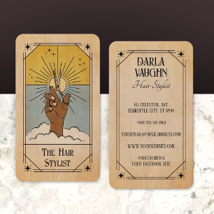 Visite Illustration de carte de tarot de styliste capilla