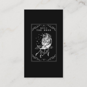 Visite Illustration de la lune de la carte Tarot et du cr