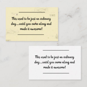 Visite Infos carte - Message d'anniversaire - Pas de jour