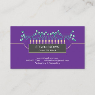 Visite ingénieur violet Code de Carte de Circuit de Scien