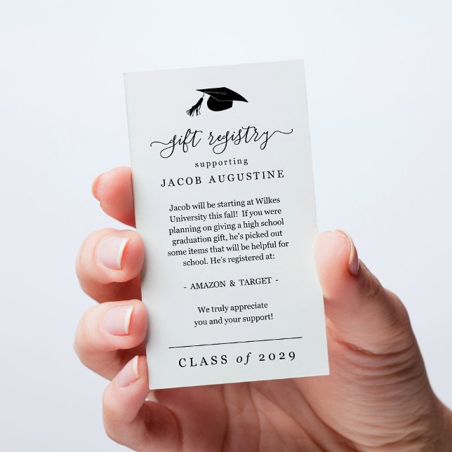 Visite Inscription de la carte cadeau de diplôme (Créateur téléchargé)