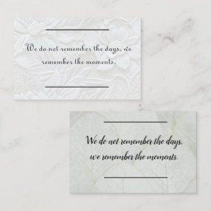 Visite Insertion de carte - Sympathie - Condolence 3