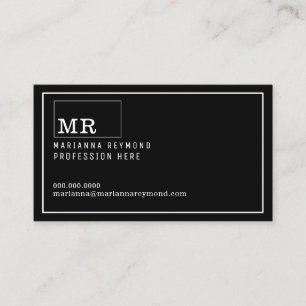 Visite introduction moderne carte de contact, profession