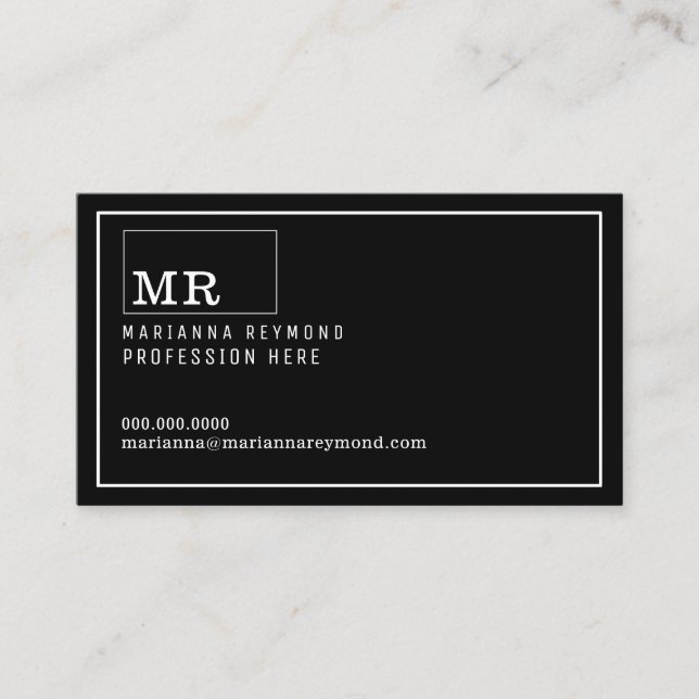 Visite introduction moderne carte de contact, profession (Devant)