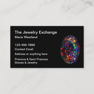 Visite Jaillier en pierre précieuse Bijoux thème Carte de