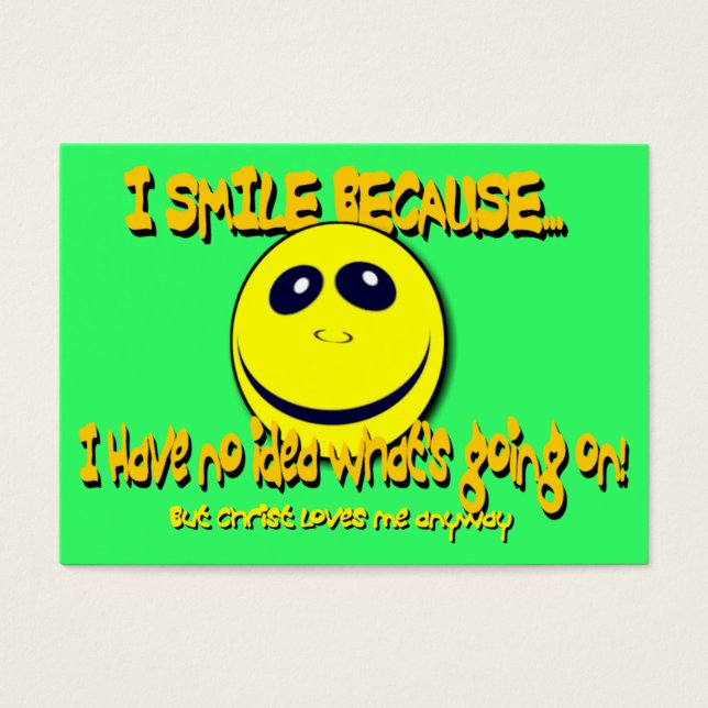 Visite JE SOURIS PARCE QUE... Cartes de traçage / (Devant)