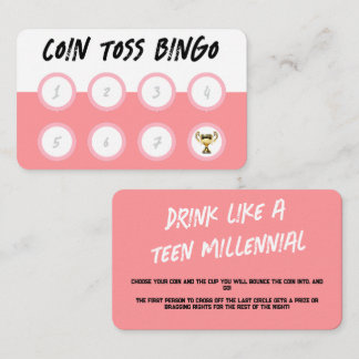 Visite Jeu De Boisson De Carte De Bingo Pour Parties