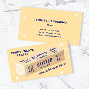 Visite Jolie carte de boulangerie de type rétro au beurre