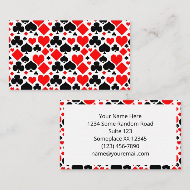 Visite Jouer un Motif de carte (Devant / Derrière)